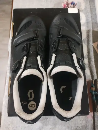 Zapatillas de ciclismo ruta Scott Comp negras - miniatura 3