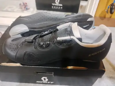 Zapatillas de ciclismo ruta Scott Comp negras - miniatura 4