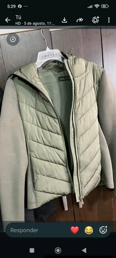 Abrigo largo negro Zara para mujer - miniatura 2