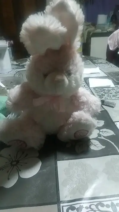Peluche Conejo Rosado Suave - miniatura 1