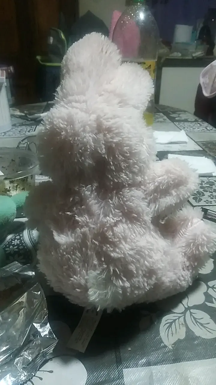 Peluche Conejo Rosado Suave - 3