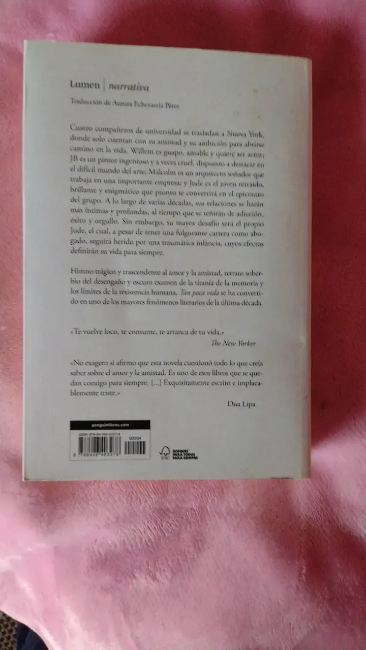 Libro 'Tan Poca Vida' de Hanya Yanagihara - 3