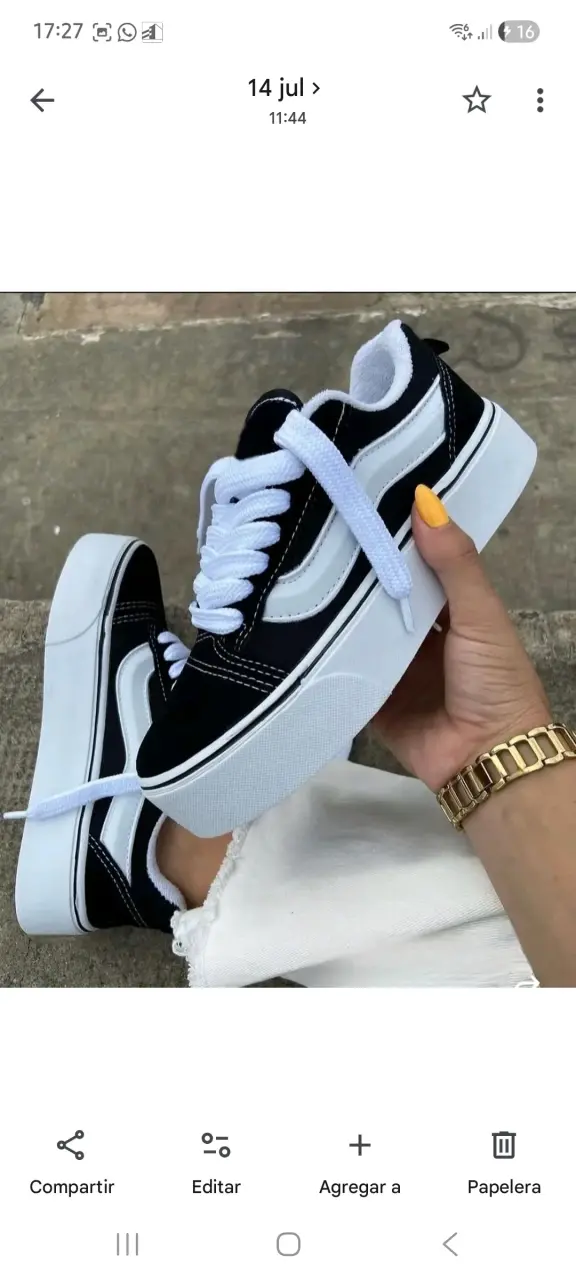 Zapatillas negras con plataforma 4cm