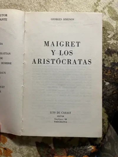 Libro Maigret y los Aristócratas de Simenon - miniatura 2