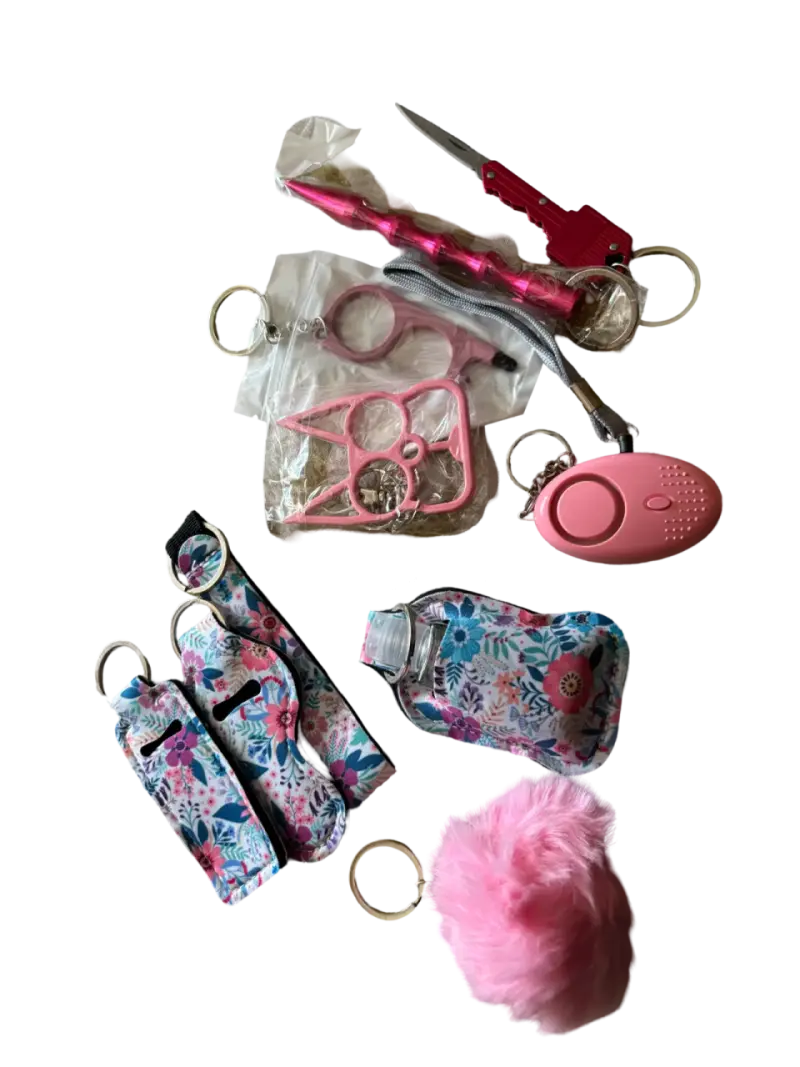 Kit de Autodefensa Personal para Mujeres con Alarma y Llaveros - 1