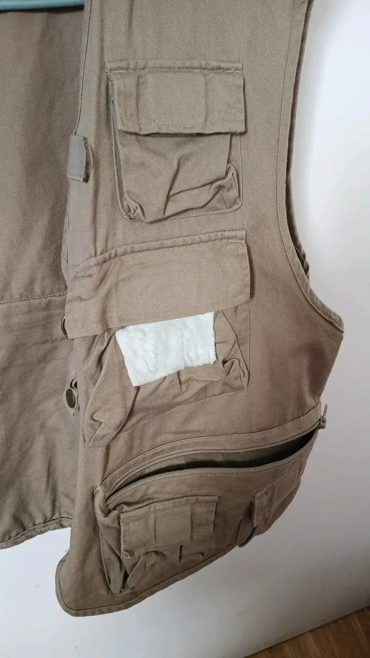 Chaleco de pesca beige con múltiples bolsillos Ausable - 6