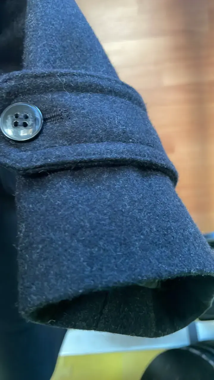 Abrigo de lana azul oscuro para hombre Talla 46 - 4