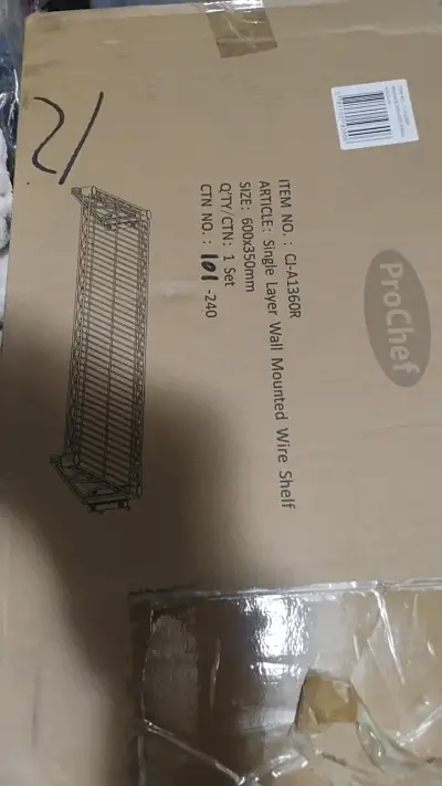 Estante de Alambre Montado en Pared ProChef - miniatura 1