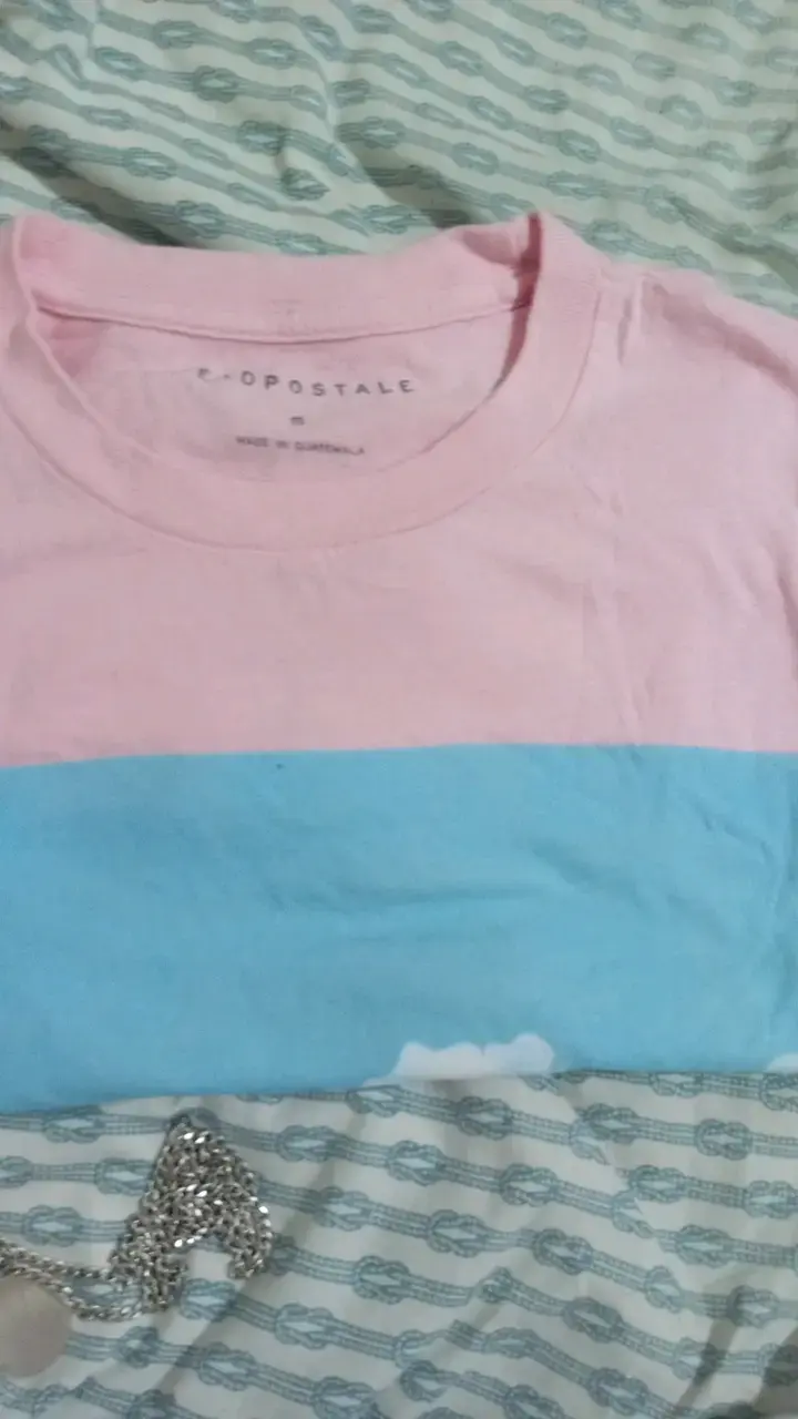Polera rosa Aeropostale con estampado de radio - 4