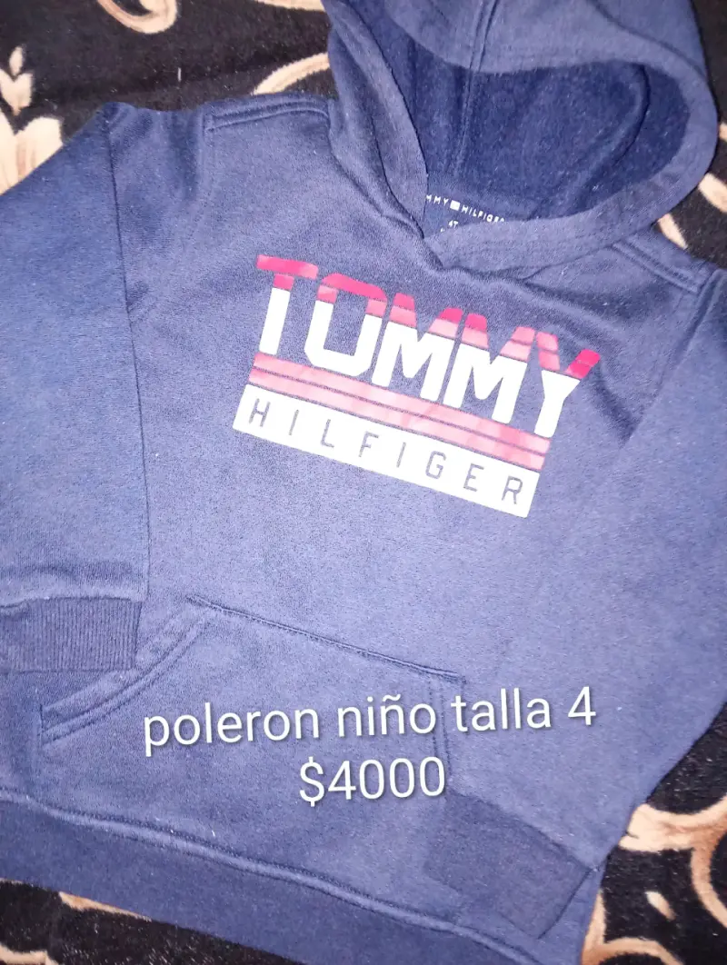 Polerón Niño Tommy Hilfiger Azul Talla 4 - 1