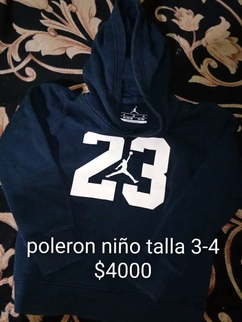 Polerón Niño Tommy Hilfiger Azul Talla 4 - 2