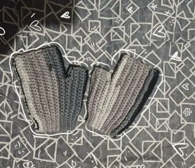 Set de accesorios tejidos a crochet - miniatura 3