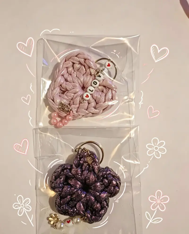 Set de accesorios tejidos a crochet - 6