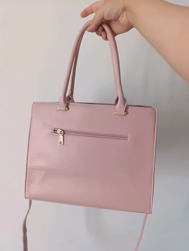 Cartera de rosa con diseño texturizado NUEVA - 2