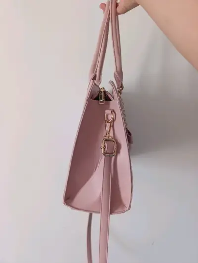 Cartera de rosa con diseño texturizado NUEVA - miniatura 3