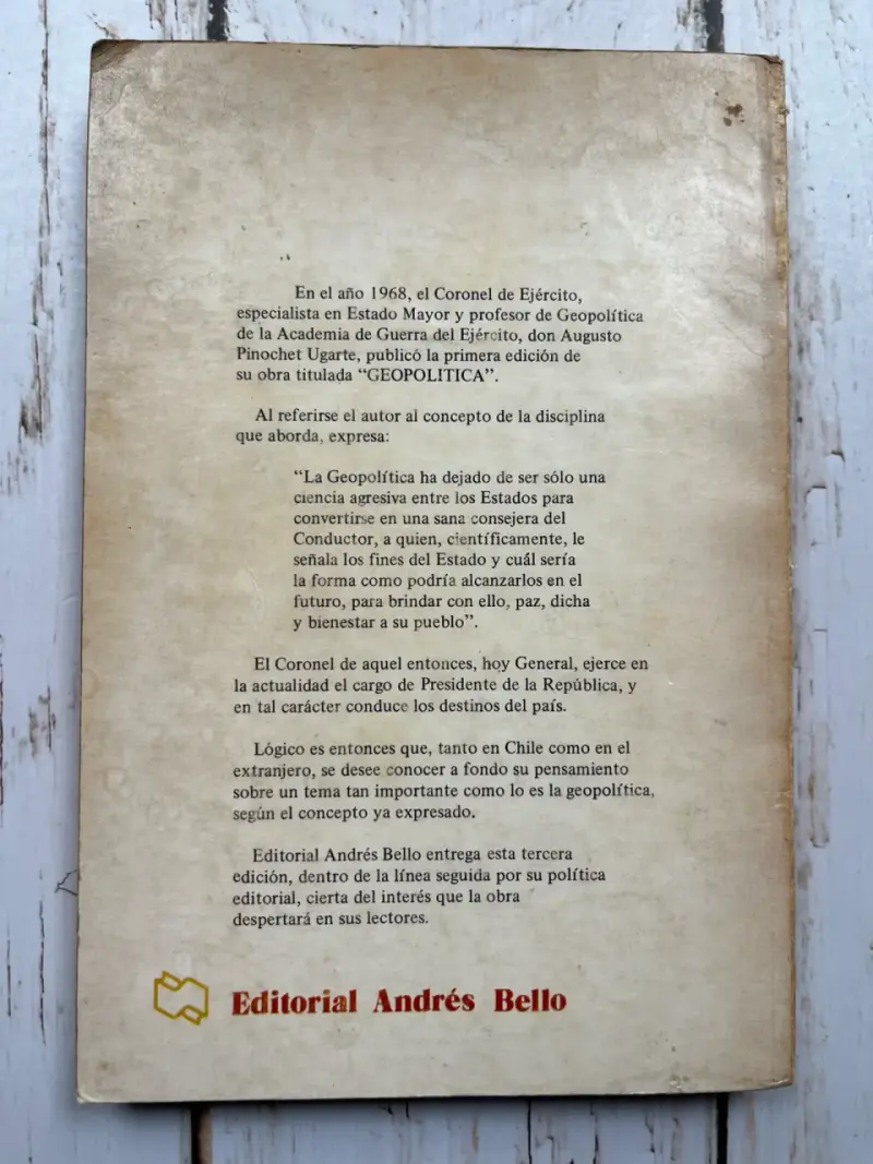 Libro Geopolítica de Augusto Pinochet Ugarte - 2