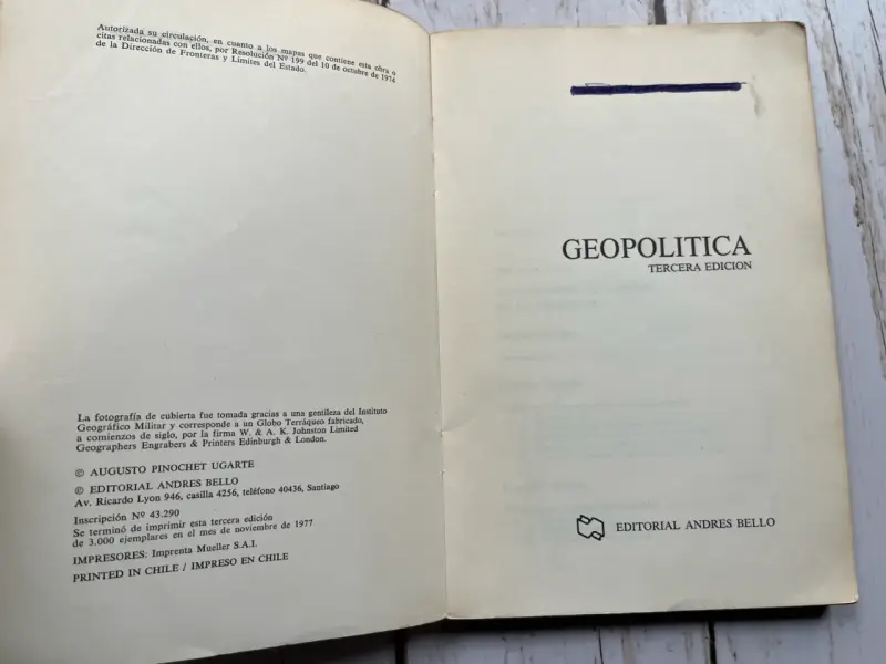 Libro Geopolítica de Augusto Pinochet Ugarte - 3