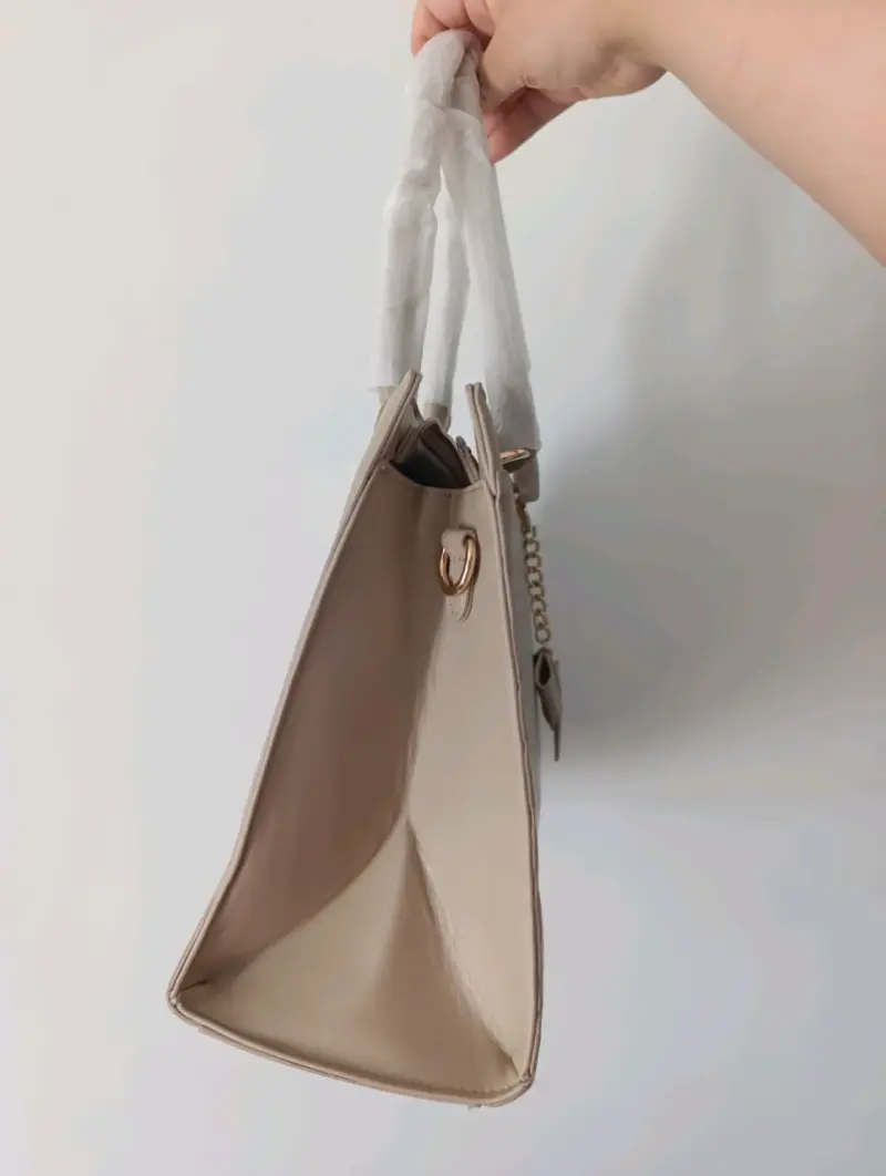 Cartera caqui lazo nueva - 2