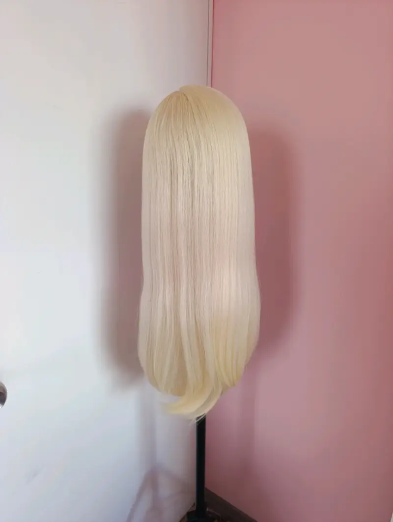 Peluca larga rubia con flequillo NUEVA - 3