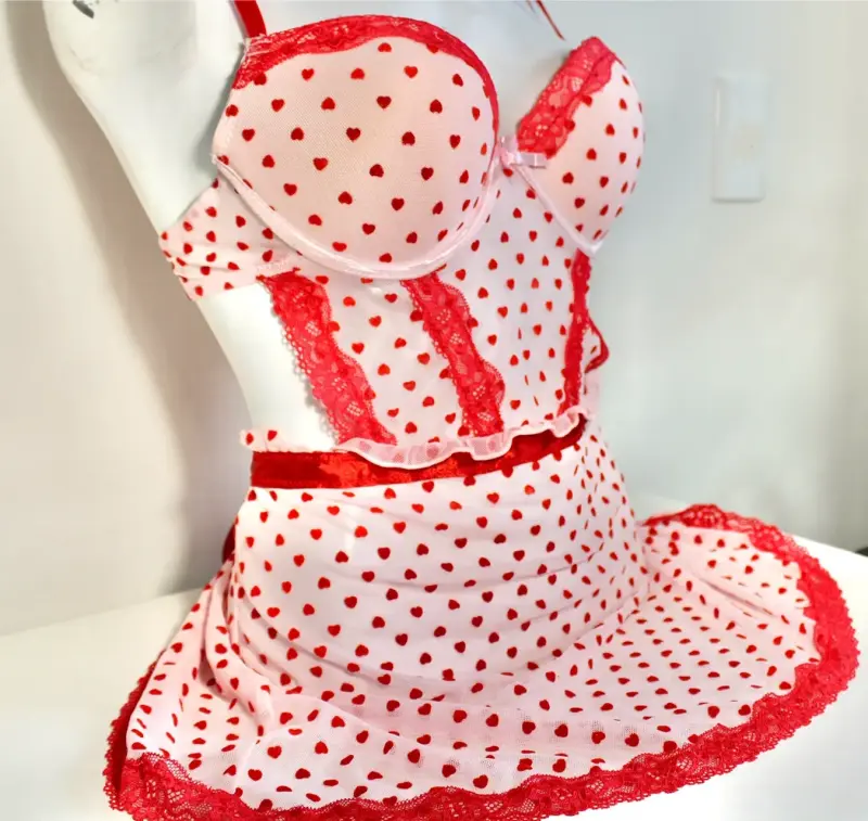 Conjunto lencero con detalles románticos❣️ - 2