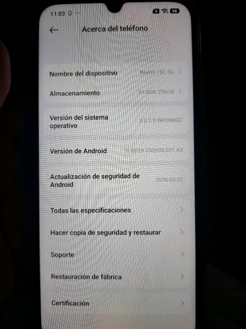 Smartphone Xiaomi Redmi 12C 5G con funda - 3