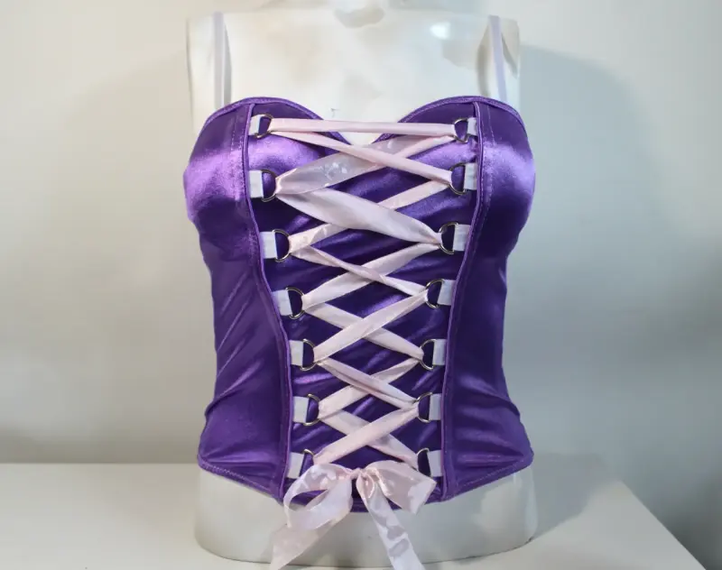 Corset morado con cintas ajustables🎀 - 1