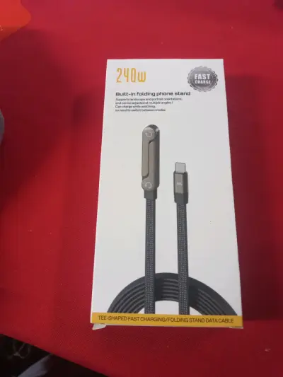 Cable de carga rápida 240W con soporte plegable - miniatura 1