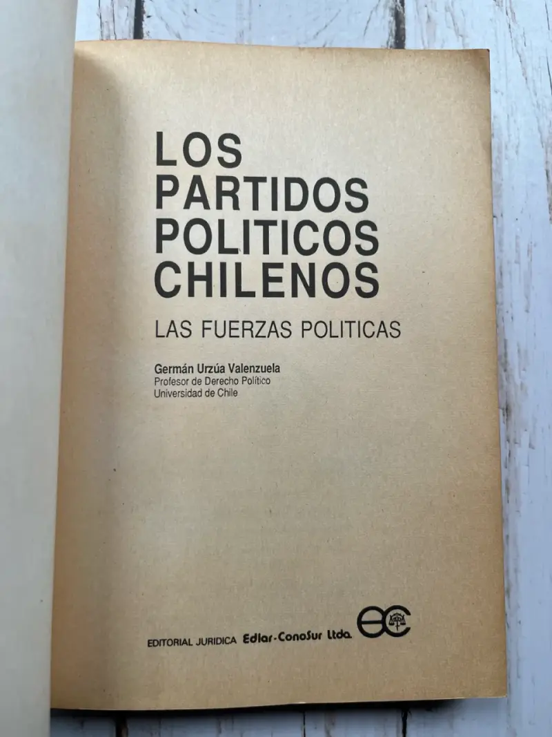 Libro Partidos Políticos Chilenos de Germán Urzúa - 3