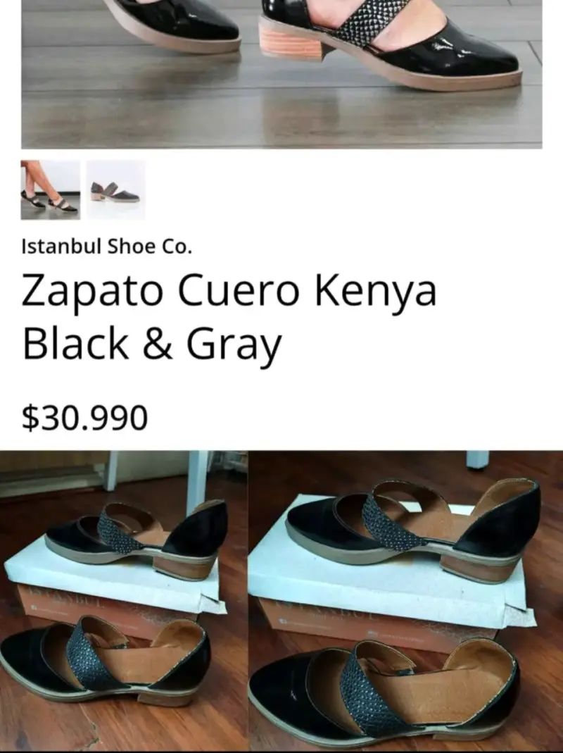 Zapatos de cuero negro con diseño elegante - 3