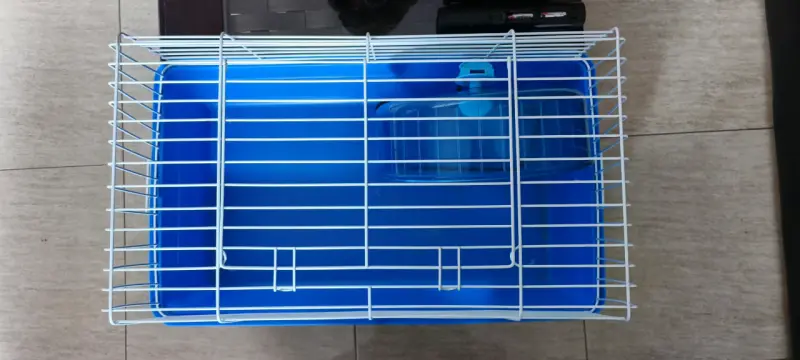 Jaula para hámster con rueda azul - 1