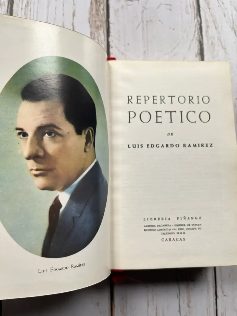 Libro Repertorio Poético de Luis Edgardo Ramírez - 1
