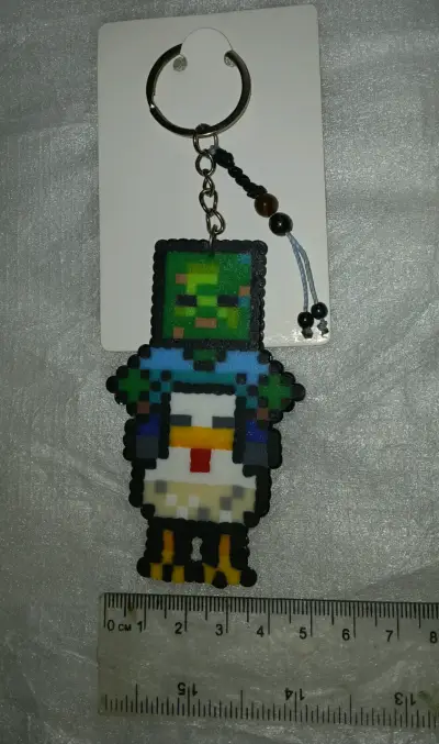 Llavero de zombie minecraft - miniatura 1