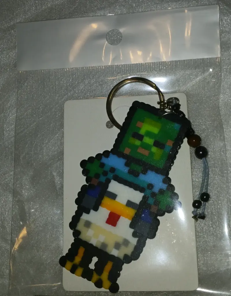 Llavero de zombie minecraft - 3