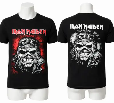 Polera Iron Maiden con diseño de calavera - miniatura 1