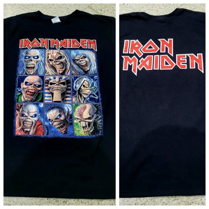 Polera Iron Maiden con diseño de calavera - 3