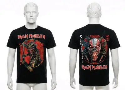 Polera Iron Maiden con diseño de calavera - miniatura 6