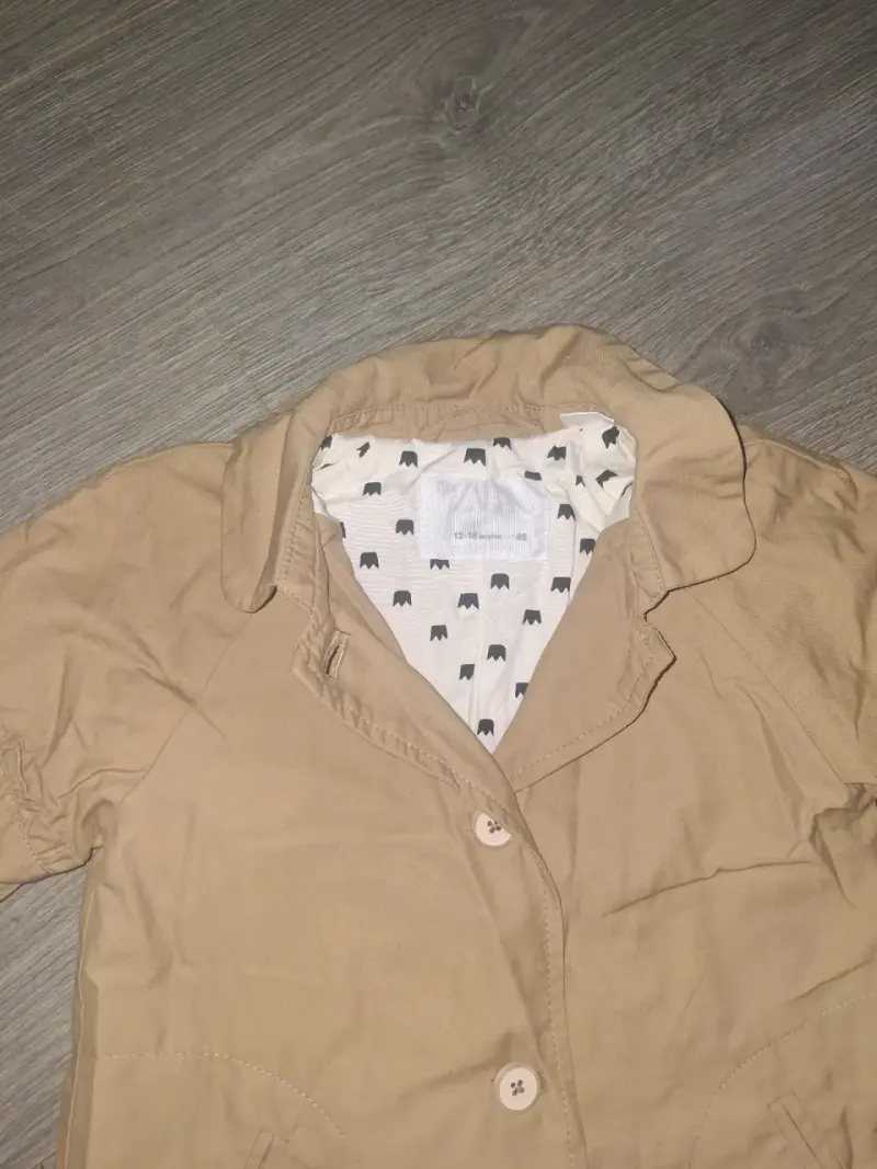 Abrigo marron para niña talla 12-18 meses - 1