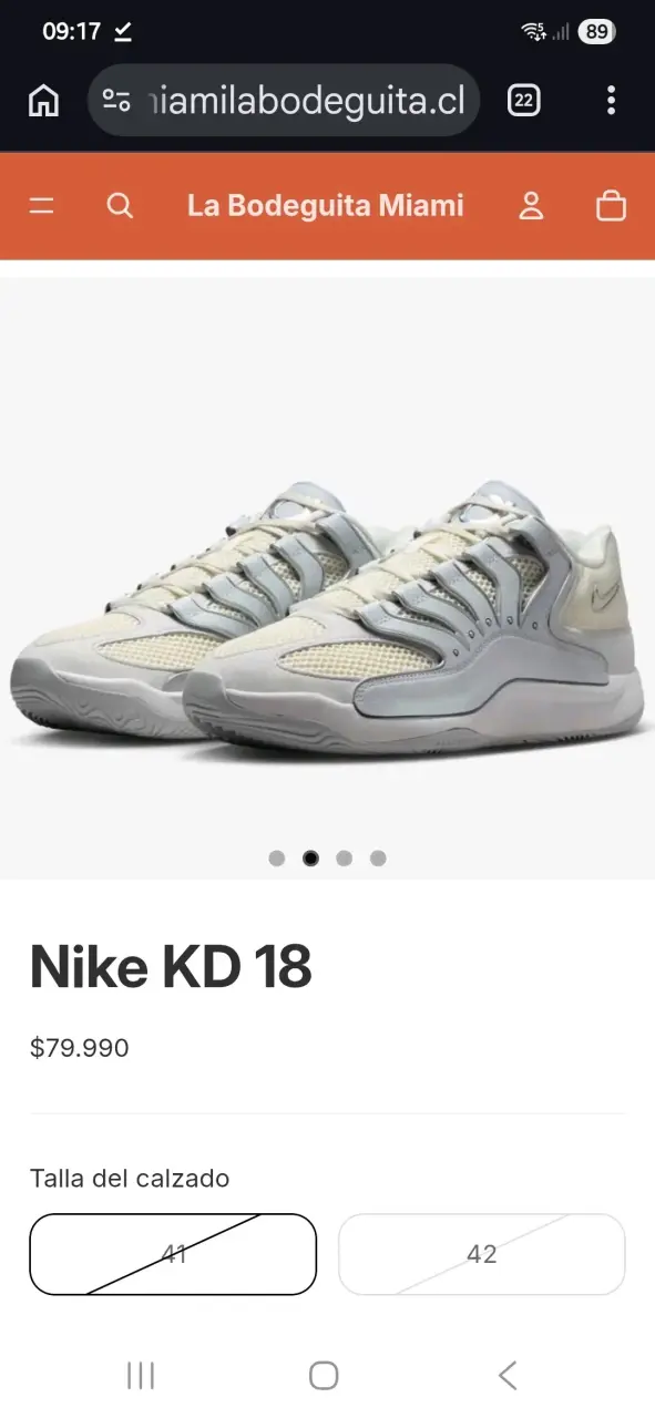 Zapatillas deportivas Nike KD 18 blancas - 1