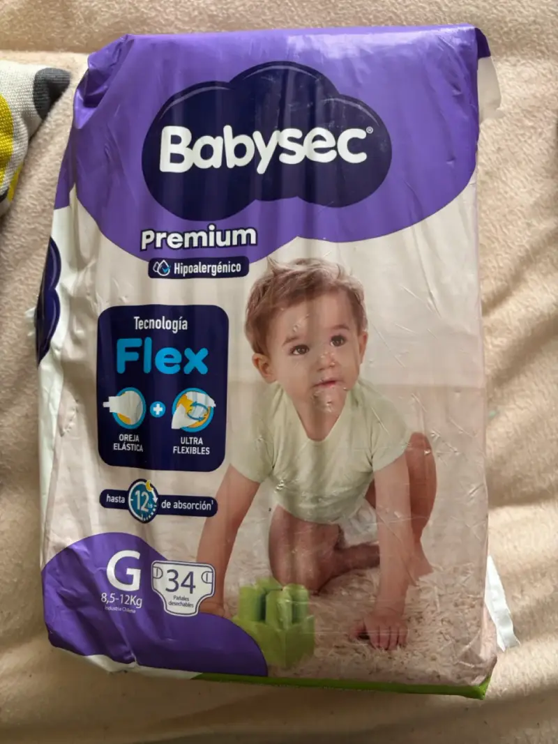 Pañales Babysec Premium G 34 unidades