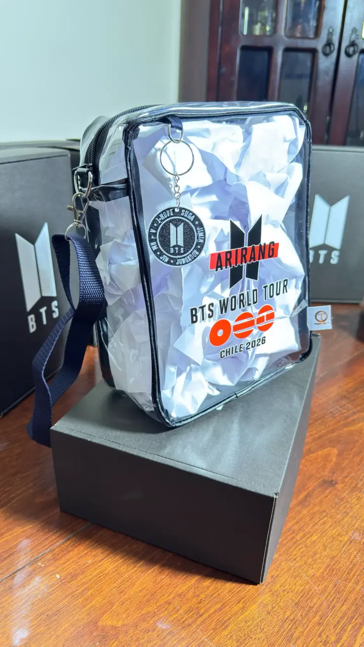Bolso transparente BTS World Tour Chile 2026 - 2
