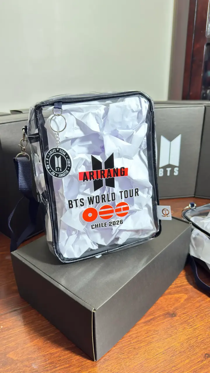 Bolso transparente BTS World Tour Chile 2026 - 3