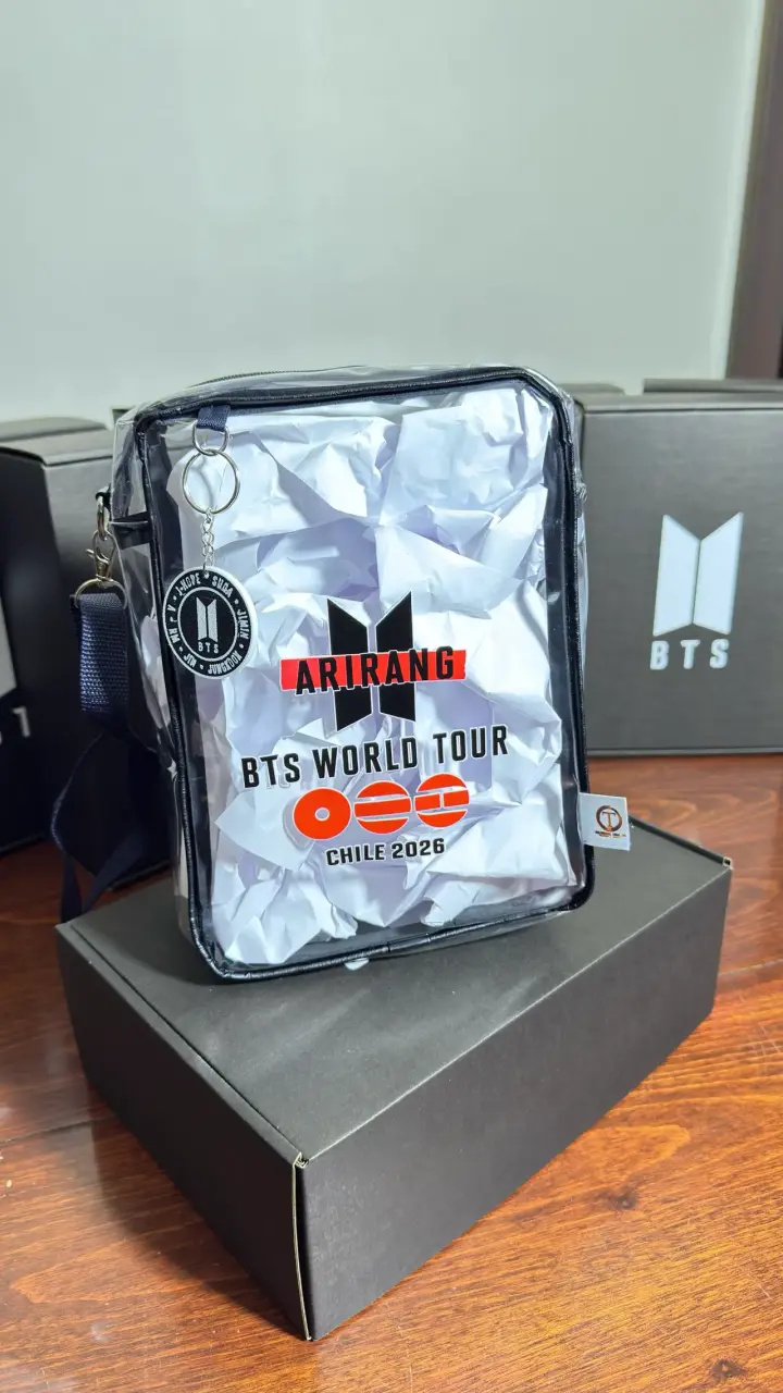 Bolso transparente BTS World Tour Chile 2026 - 4