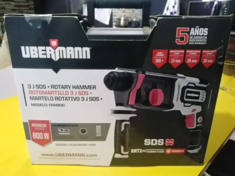 Rotomartillo Ubermann 800W SDS Plus - 1