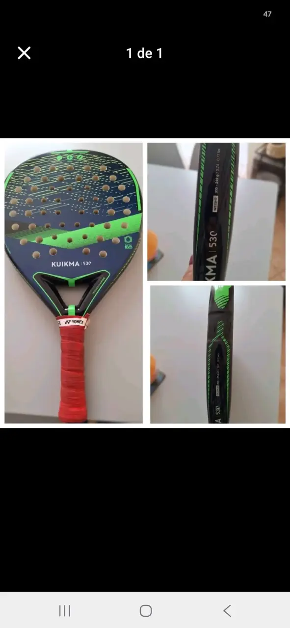 Pala de pádel Kuikma 530 con grip Yonex