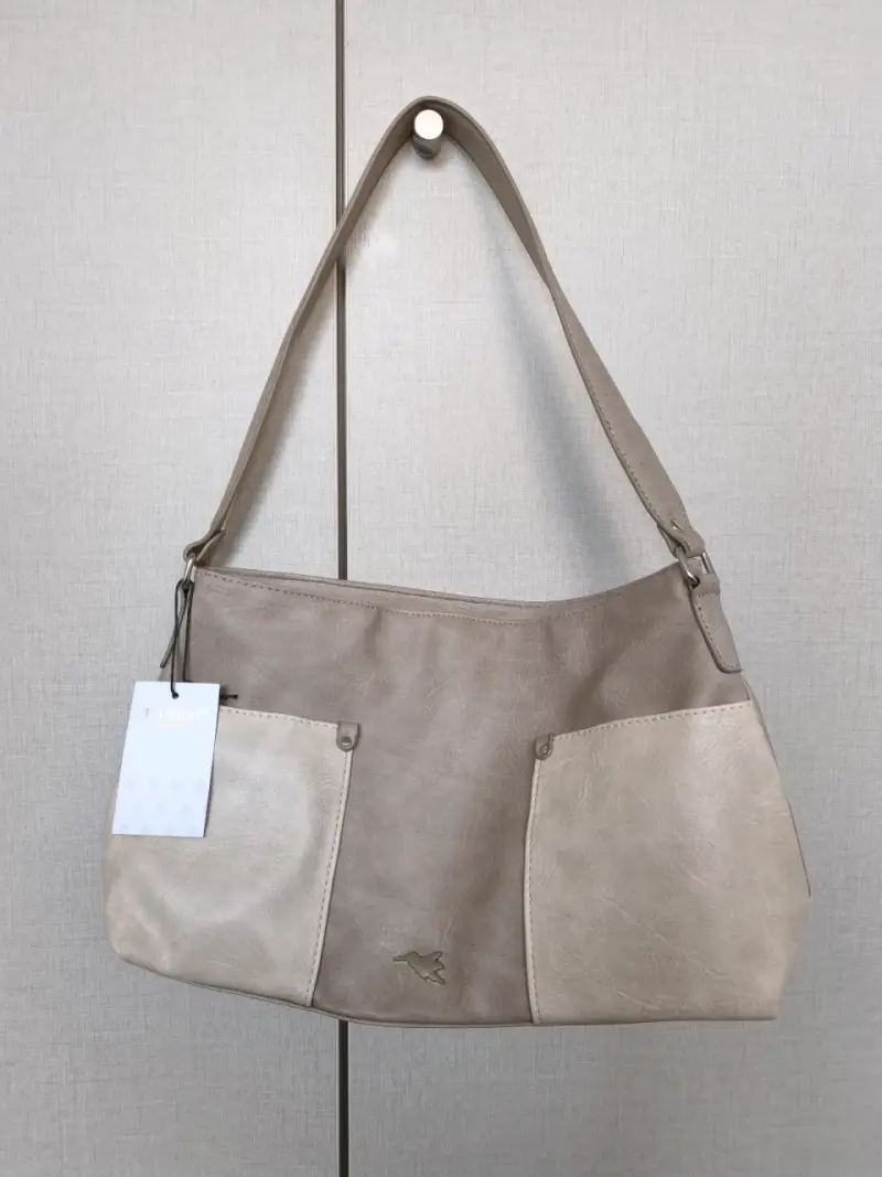 Cartera de hombro beige, Tatienne