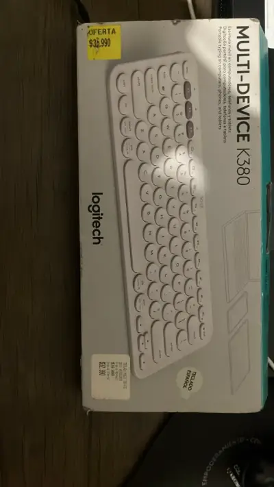 Teclado inalámbrico Logitech K380 color blanco - miniatura 1