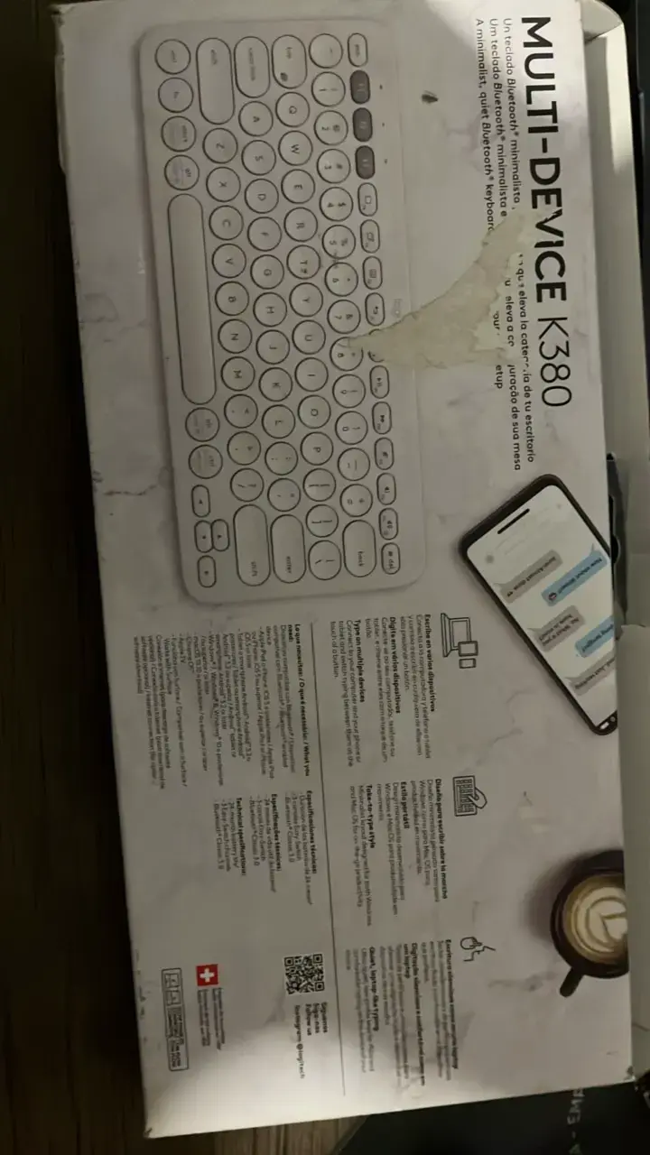 Teclado inalámbrico Logitech K380 color blanco - 5