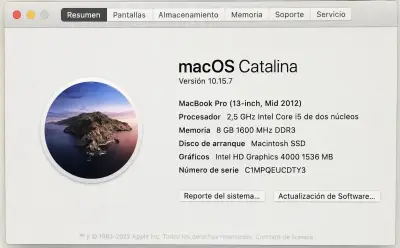 MacBook Pro 2012  SSD 500GB + 8GB RAM - miniatura 3