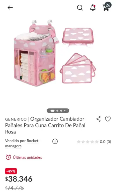 Organizador de pañales - miniatura 1