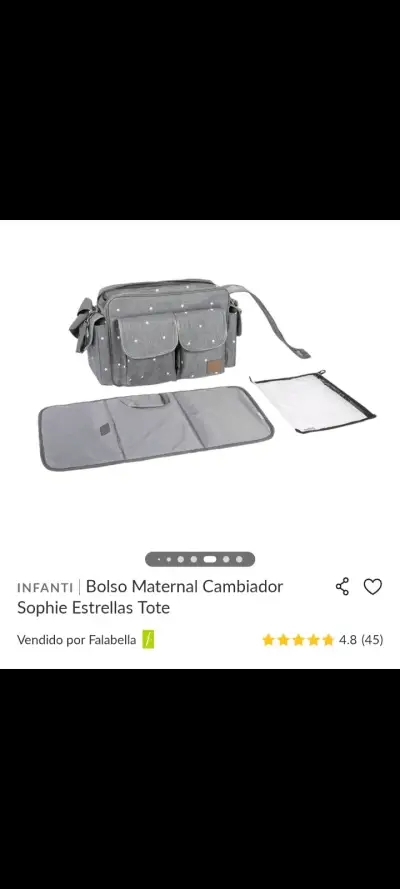 Bolso maternal con cambiador Infanti Sophie Estrellas - miniatura 1